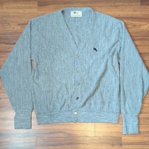 Vintage 90s Steeplechase by Ralph Lauren Grey Button Up Cardigan Size Large